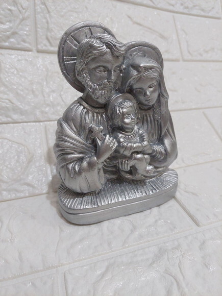Sagrada Família busto 13 cm, prata