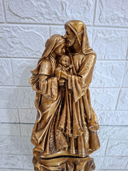 Sagrada Família de Nazaré , 30cm , o Beijo de José