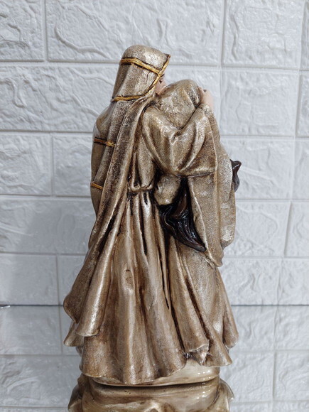 Sagrada Família de Nazaré , 30cm , o Beijo de José