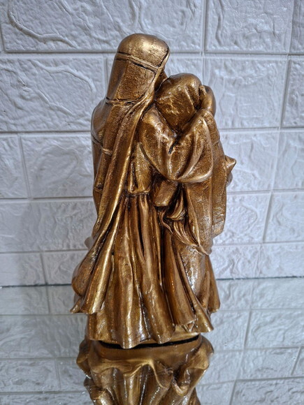 Sagrada Família de Nazaré , 30cm , o Beijo de José