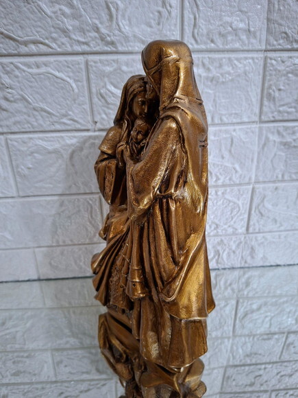 Sagrada Família de Nazaré , 30cm , o Beijo de José