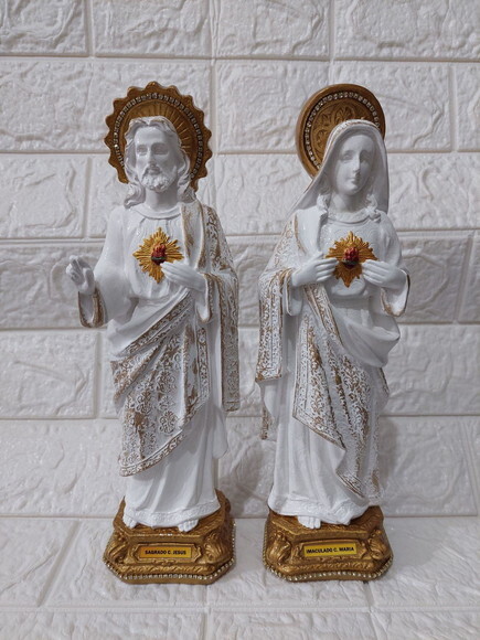 Sagrado Coração de Jesus e Maria 30cm