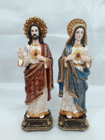 Sagrado Coração de Jesus e Maria 30cm