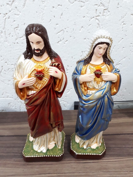 Sagrado Coração de Jesus e Maria 30cm