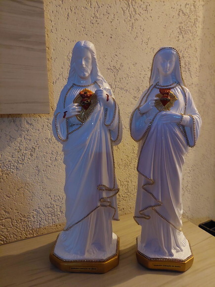 Sagrado Coração De Jesus E Maria, 40cm