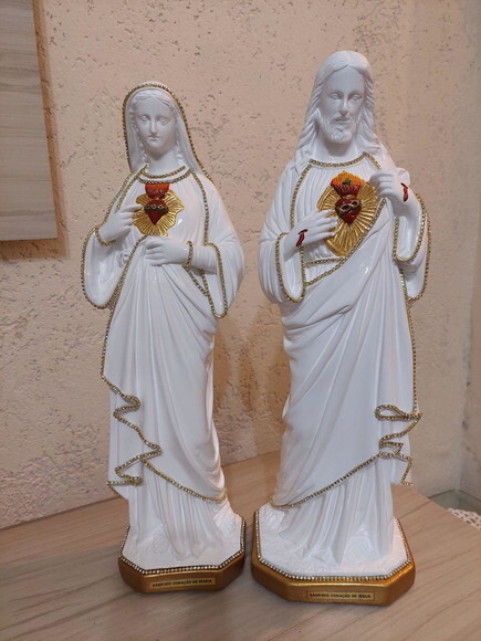 Sagrado Coração De Jesus E Maria, 40cm
