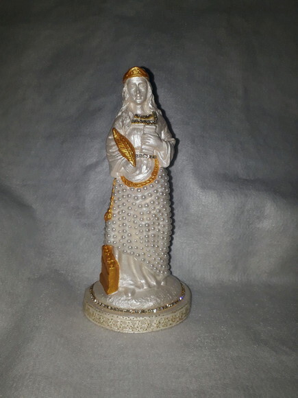 Santa Cecília 20cm - Padroeira dos músicos.