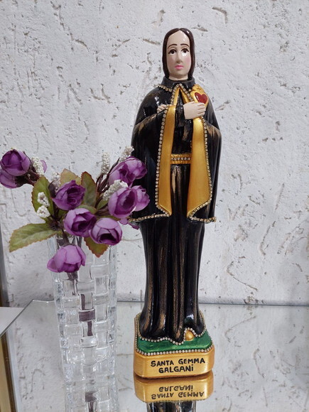 Santa Gemma Galgani 30 cm - Padroeira dos Farmacêuticos