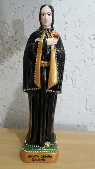 Santa Gemma Galgani 30 cm - Padroeira dos Farmacêuticos