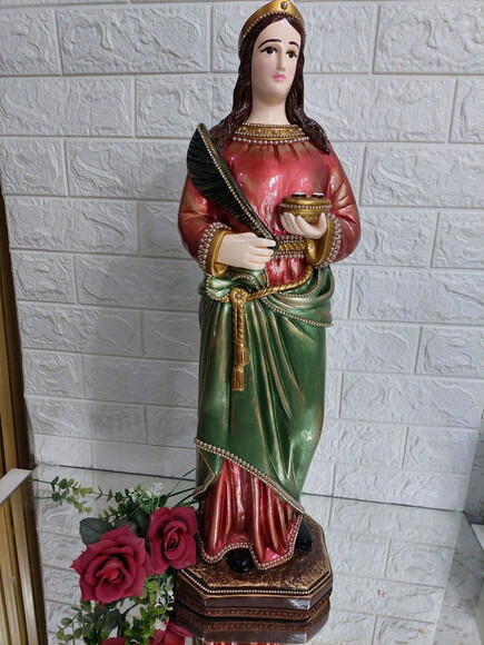 Santa Luzia 60cm - Protetora dos Olhos.