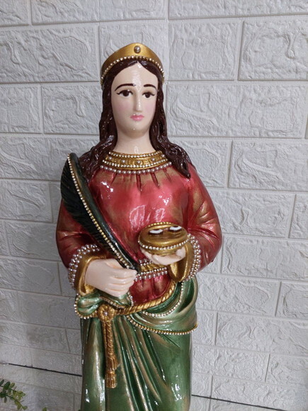 Santa Luzia 60cm - Protetora dos Olhos.