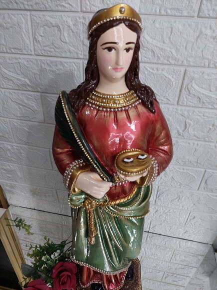 Santa Luzia 60cm - Protetora dos Olhos.