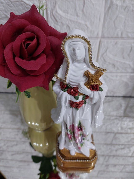 Santa Terezinha , 20 cm , Novena das Rosas