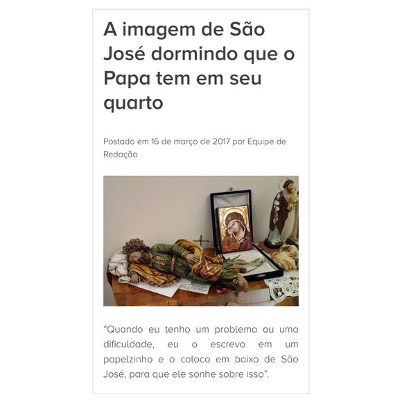 São José dormindo