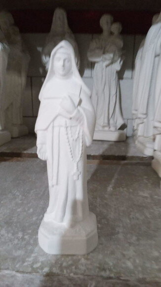 2 Imagens De Gesso Pintada , Santa Paulina E N S Da Salette