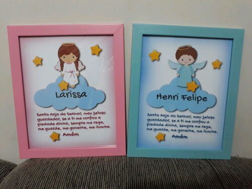 2 quadros Santo Anjo