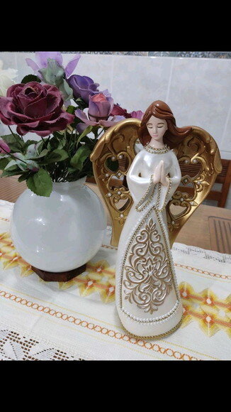 Anjo com asa vazada 36 cm