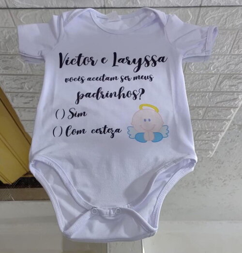 Body de Batizado Personalizado , Body de Bebê, Convite