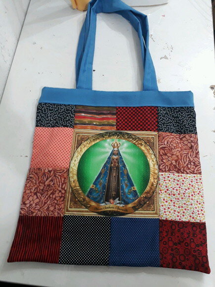 Bolsa de tecido religiosa - Santo/Santa