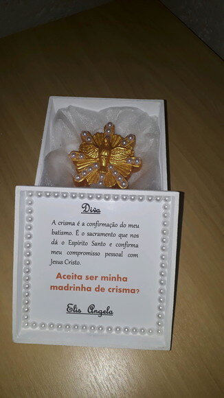 Caixa Convite para Padrinho/Madrinha