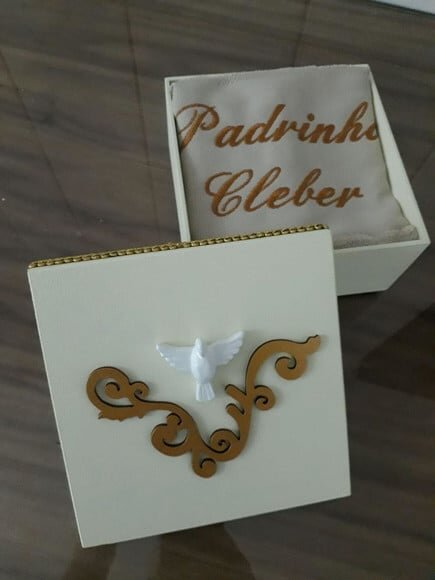 Caixa Convite para Padrinho/Madrinha de Crisma