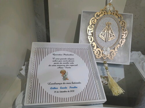 Caixa para Padrinho/Madrinha de Batizado