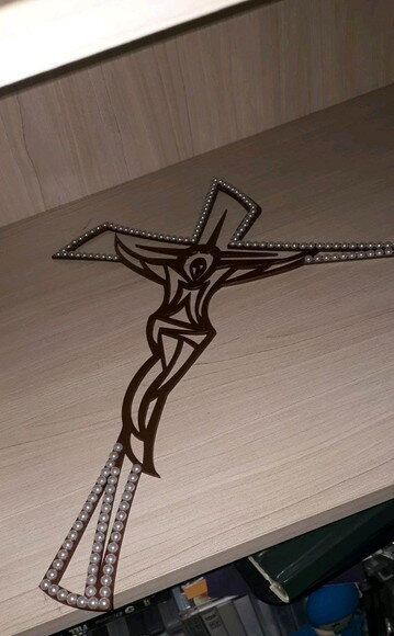 Crucifixo estilizado 35cm