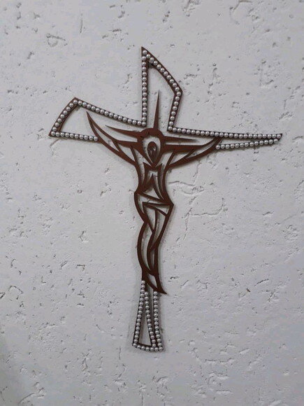 Crucifixo estilizado 35cm