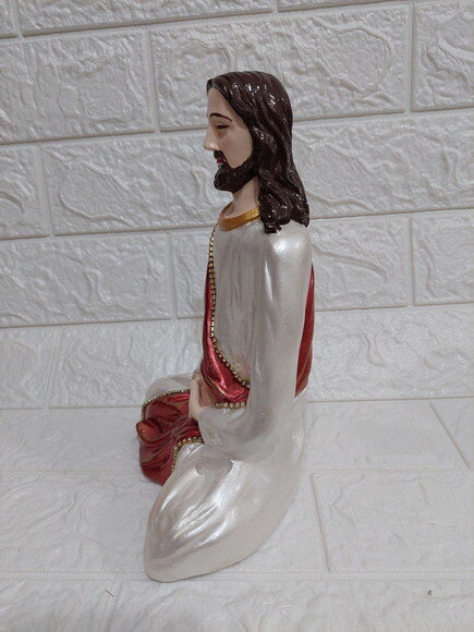 Jesus Meditando , Imagem De 20cm