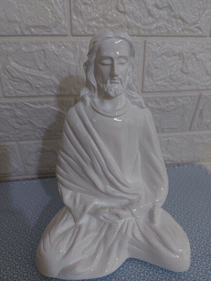 Jesus Meditando , Imagem De 20cm