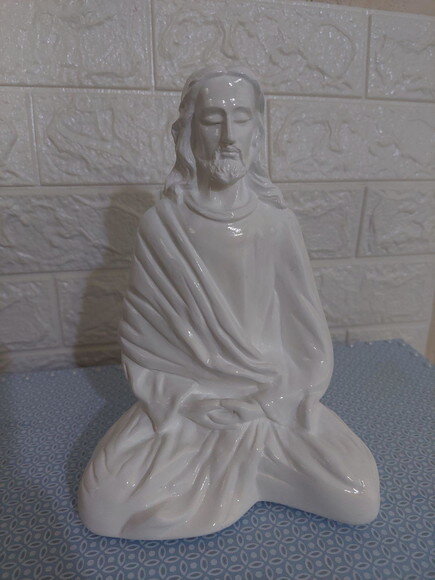 Jesus Meditando , Imagem De 20cm
