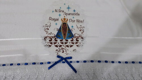 Jogo de toalha, 2 peças, de Nossa Senhora Aparecida