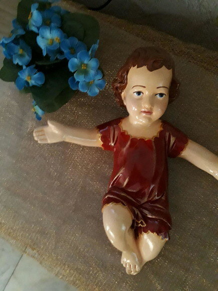 Menino Jesus de gesso