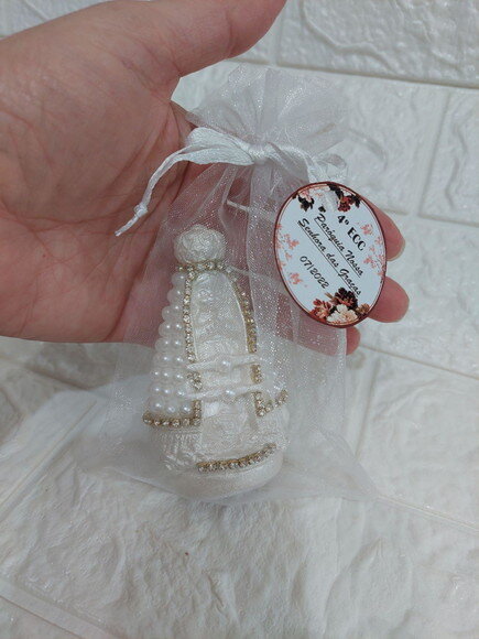 Nossa Senhora Aparecida mini. Lembrancinha Batizado