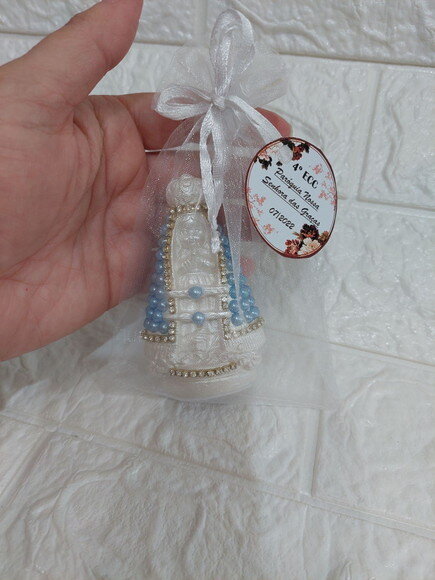 Nossa Senhora Aparecida mini. Lembrancinha Batizado