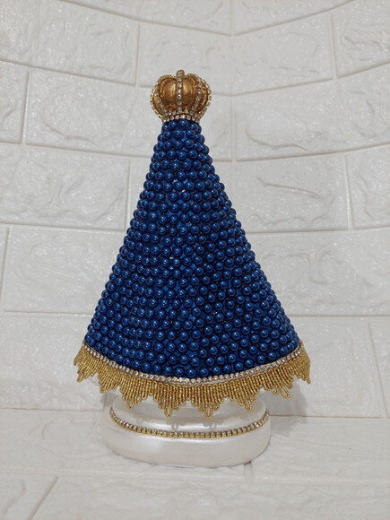 Nossa Senhora Aparecida 20 cm com Pérolas