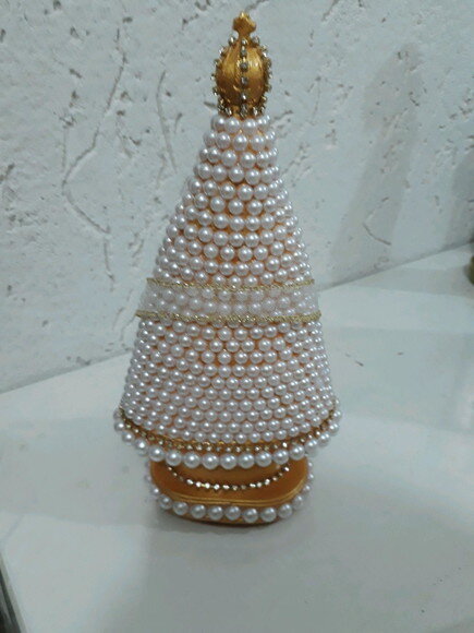 Nossa Senhora Aparecida 20cm, com coração Fé