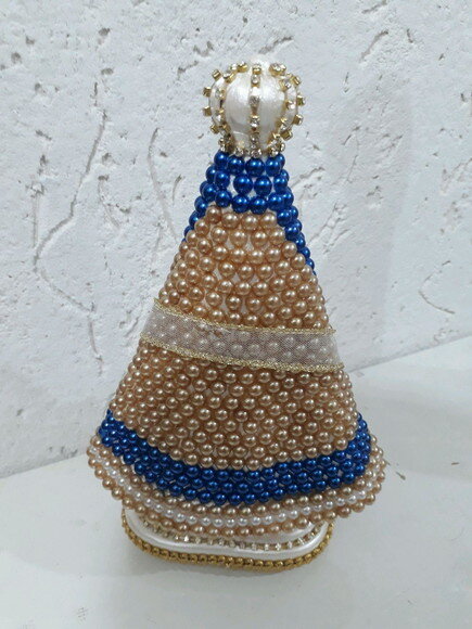 Nossa Senhora Aparecida 20cm, com coração Fé