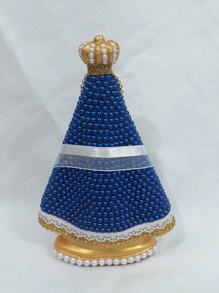 Nossa Senhora Aparecida 25 cm, com coração Mãe
