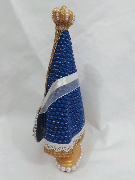 Nossa Senhora Aparecida 25 cm, com coração Mãe