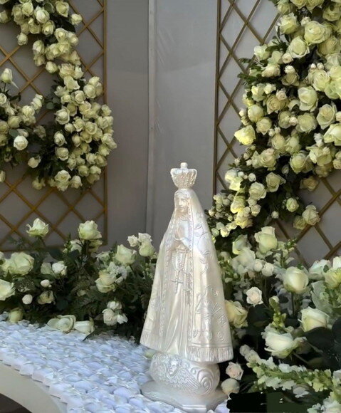 Nossa Senhora Aparecida 65cm, Casamento , Noiva