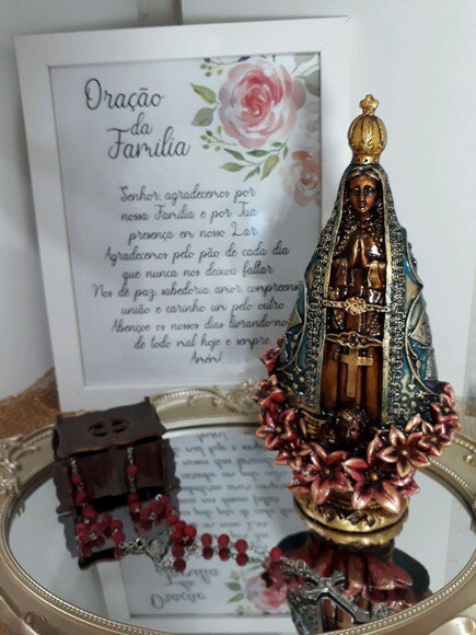 Nossa Senhora Aparecida, estilo barroco, 20 cm