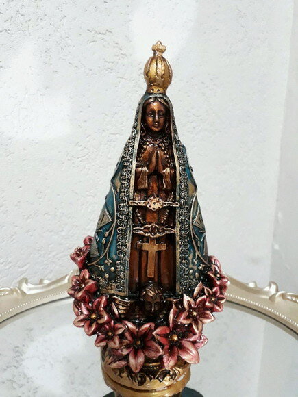 Nossa Senhora Aparecida, estilo barroco, 20 cm