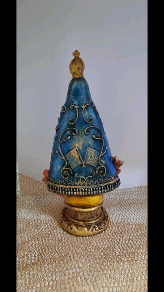 Nossa Senhora Aparecida, estilo barroco, 20 cm