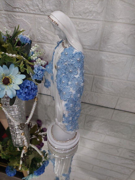 Nossa Senhora das Graças 30cm Casamento , Noiva
