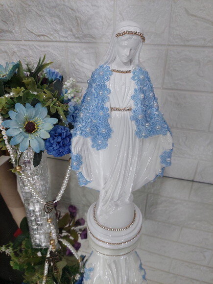 Nossa Senhora das Graças 30cm Casamento , Noiva