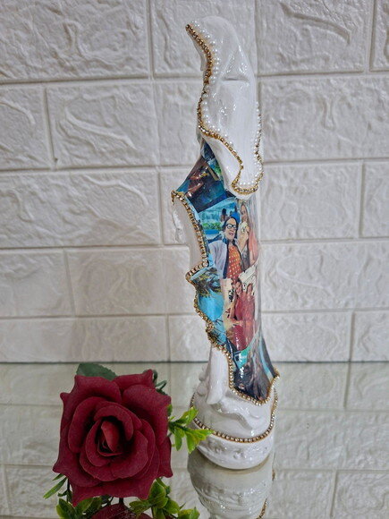 Nossa Senhora das Graças Personalizadas com Fotos , 30cm