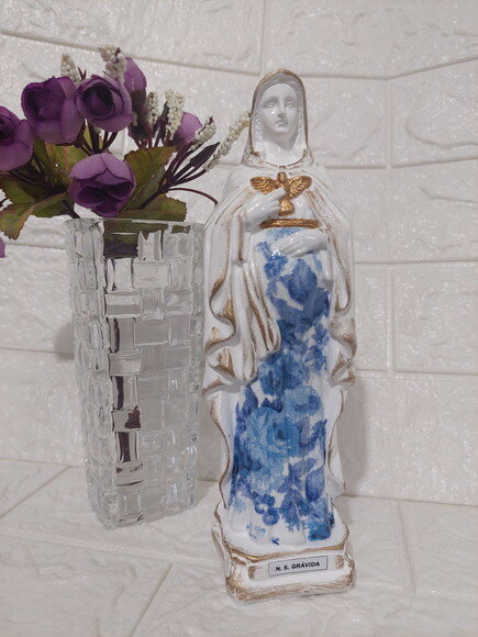 Nossa Senhora Grávida com Divino Espírito Santo, 20 cm