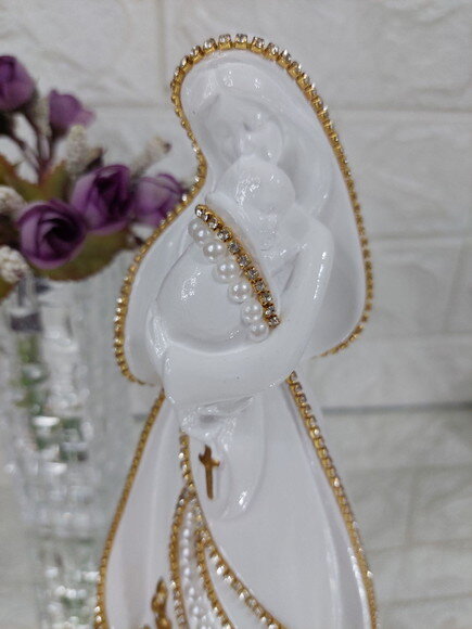 Nossa Senhora, Mãe, Colo de Mãe, 20cm.