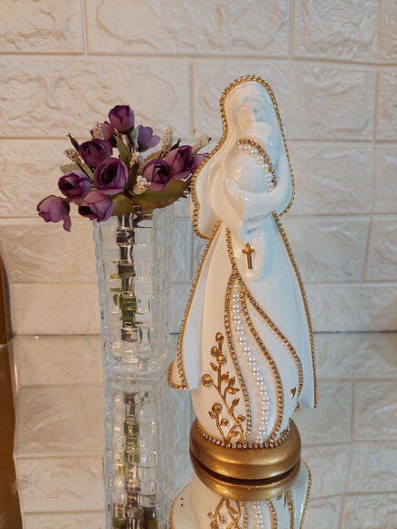 Nossa Senhora, Mãe, Colo de Mãe, 20cm.